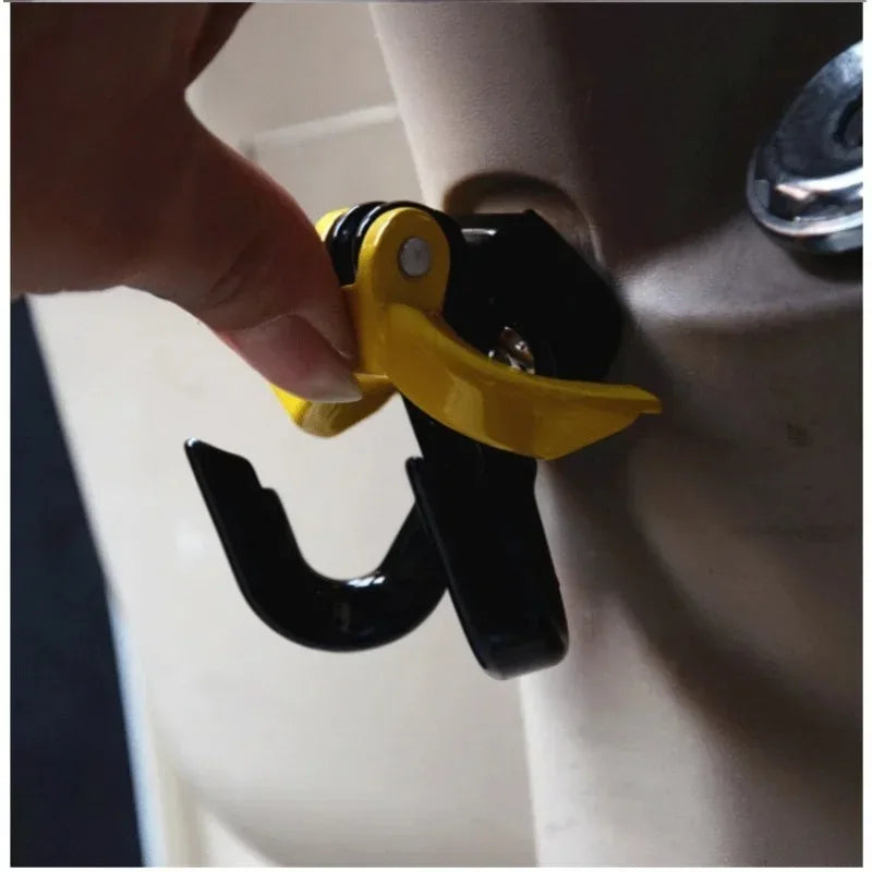 Universal Aluminum Alloy Double Hook for Motorcycles, Scooters, and Electric Scooters - Heavy Duty Bag Hanger Accessory