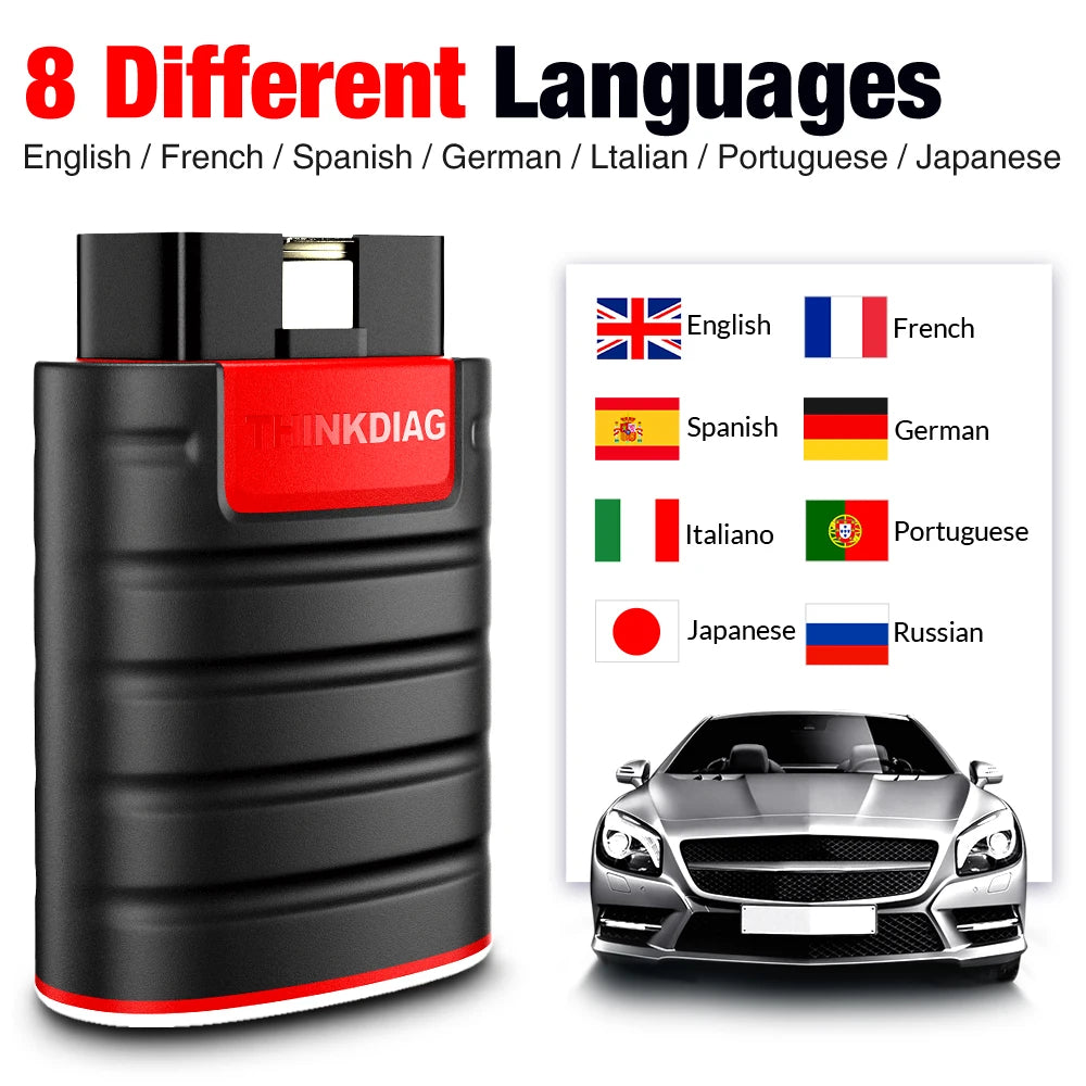 Thinkdiag Hot Version OBD2 Car Diagnostic Tools With Full System 16 reset 1 year free OBD2 Scanner PK X431 iDiag Easydiag 3.0