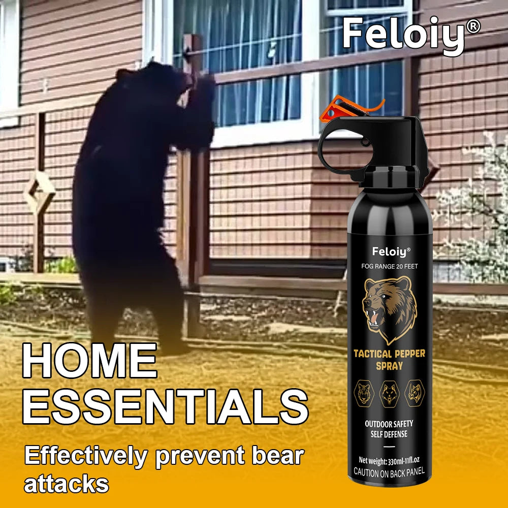 330ML Bear Spray, Long-distance Anti-fog, Fast and Accurate Aiming, Reliable and Durable