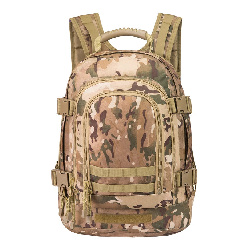 60L Men Tactical Backpack 3P Softback Outdoor Hiking Camping Rucksack Hunting Camping Travel Bag