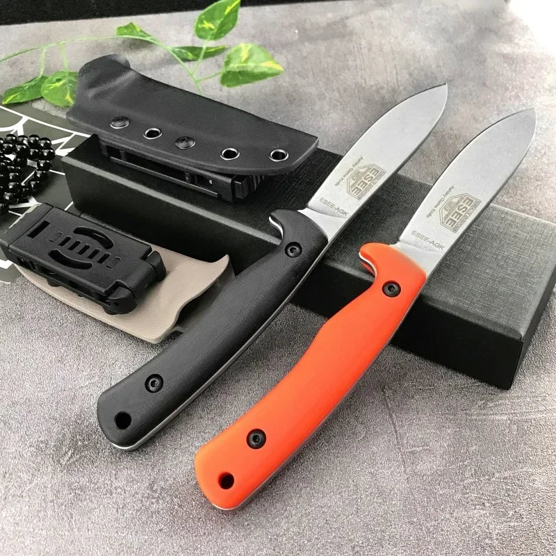 ESEE AGK Portable Small Straight Knife 3.81 "blade G10 Handle Outdoor Camping Tactics EDC Hunting Knife Carving Knife Men's gift