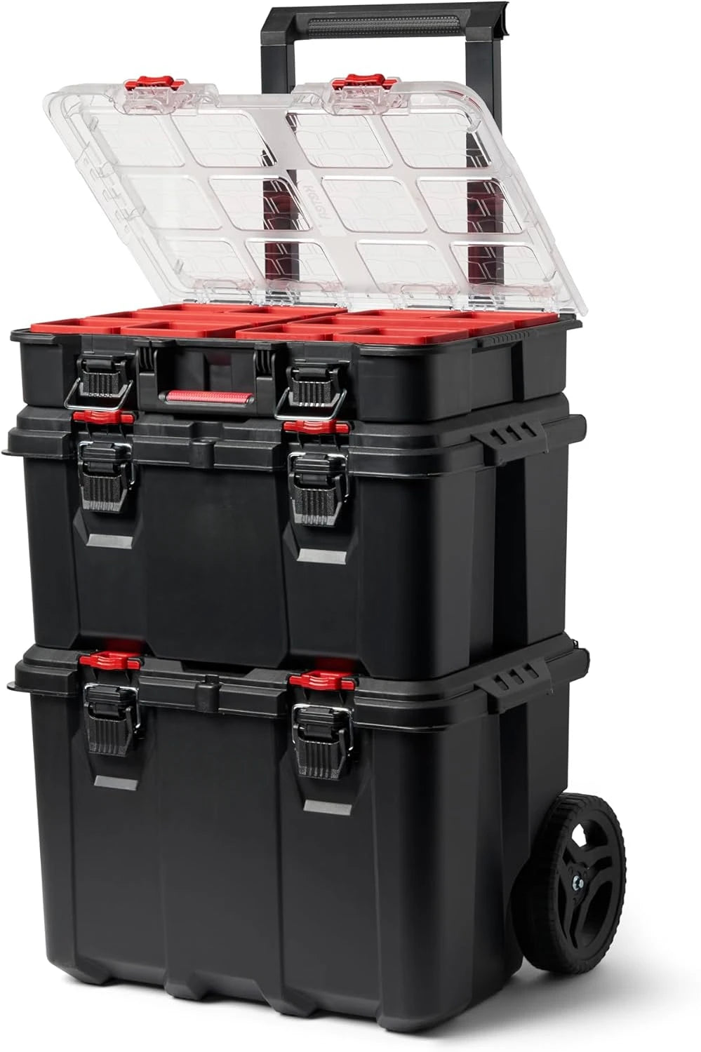 Modular Tools Organizer for Garage Storage and DIY, Resin Rolling Tool Box System for Small Parts