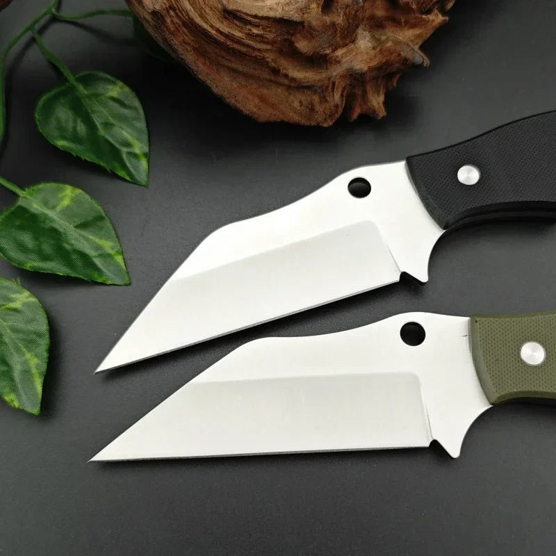 FB09 High Hardness Small Straight Knife D2 Steel G10 Handle Outdoor Camping Portable EDC Tactical Hunting Knife Men's Gift