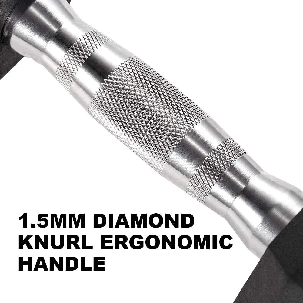 Dumbbell Set Rubber Encased Hex Dumbbell Weights Dumbbells Set Home Weight Set No Rack, A Pairs of 20 25 30, 35, 40 Dumbbells