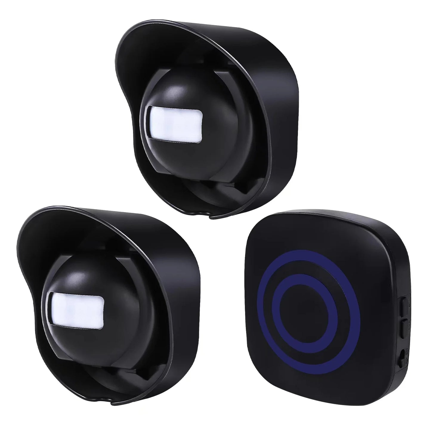 Multifunctional Wireless Driveway Alarm Waterproof Outdoor Motion Sensor Alarm 1 Receiver 2 Transmitters with 38 Chimes 200m/ 65