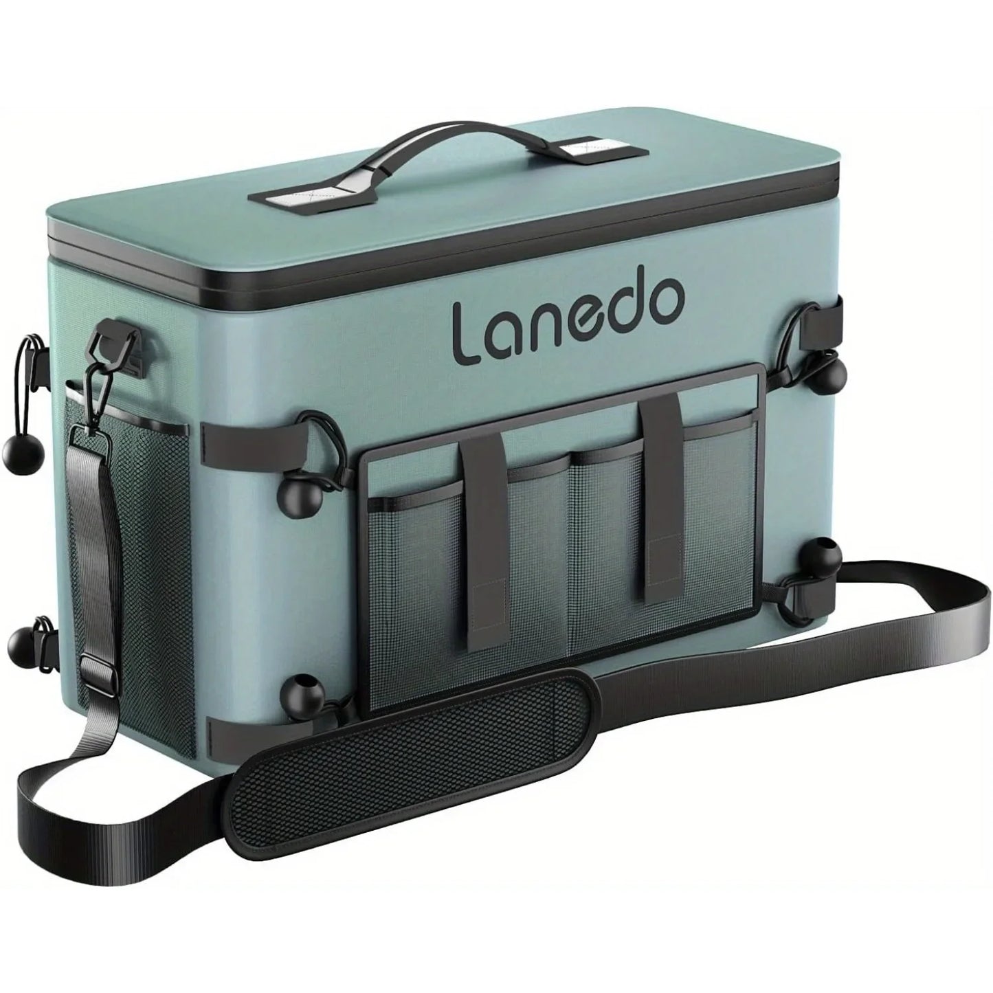 34/28-Can Lanedo Soft-Sided Cooler-Collapsible, Waterproof, Ice Chest or Travel Cooler for Food Shopping, Camping, Fishing