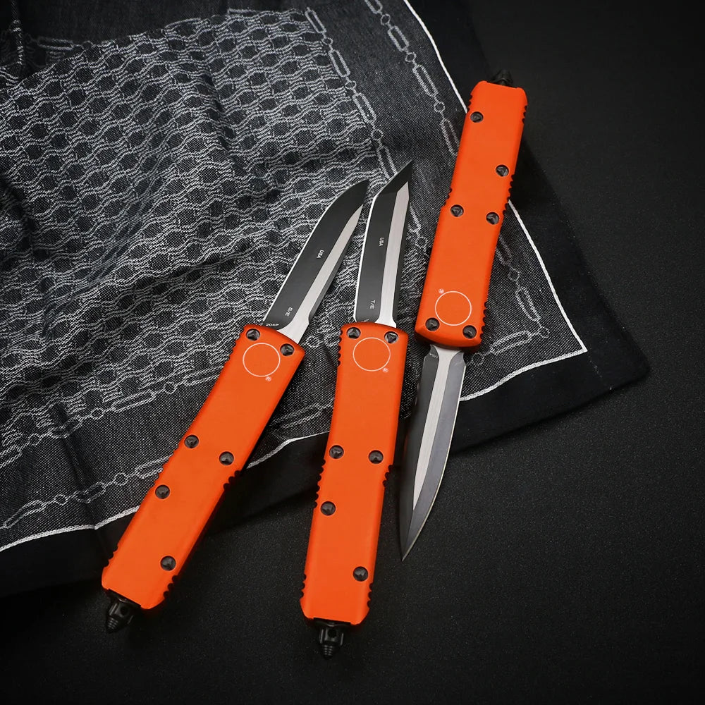 High Quality 7.8" UTX 85 Double-Edged Pocket Knife Aluminum Handle Camping Knives Accessory Knife For Men Gift