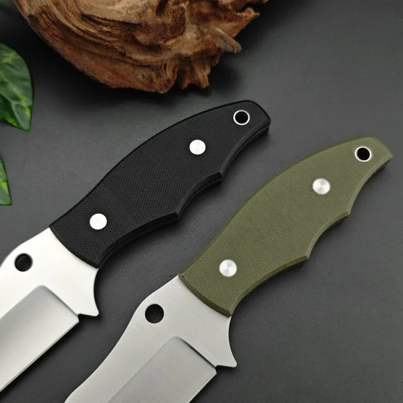 FB09 High Hardness Small Straight Knife D2 Steel G10 Handle Outdoor Camping Portable EDC Tactical Hunting Knife Men's Gift