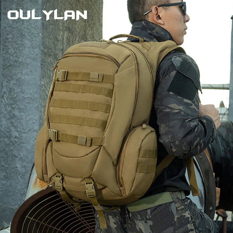 55L Tactics Backpack High Capacity Camping Backpacks Outdoor Army Camouflage Shoulder Bag Multifunction Fashion