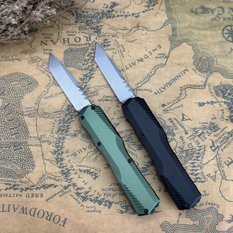 KS 9000 Pocket Tactical Folding Knife High hardness D2 steel blade T6 aluminum handle, outdoor camping EDC survival knife