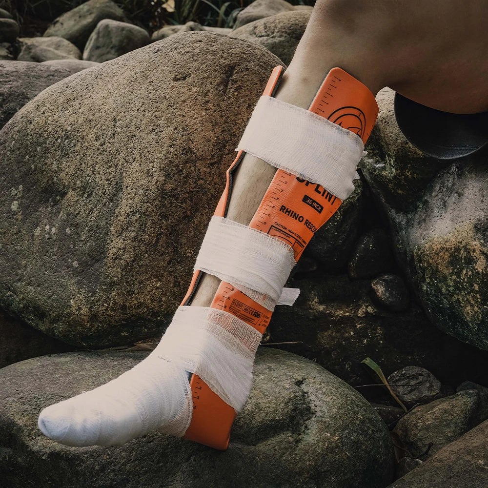 RHINO RESCUE 18/36 Inch Splint - Lightweight Reusable Combat Splint, First Aid Medical Splint For Bone Fracture Treatment