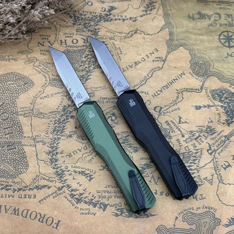 KS 9000 Pocket Tactical Folding Knife High hardness D2 steel blade T6 aluminum handle, outdoor camping EDC survival knife