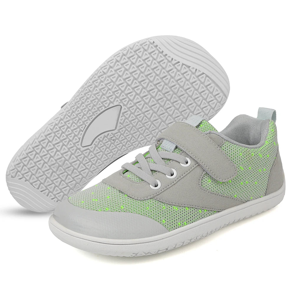 Kids Barefoot Shoes Breathable Sports Shoes Non Slip Wide Toe Sneakers Comfortable Casual Running Sneakers for Outdoor Sports