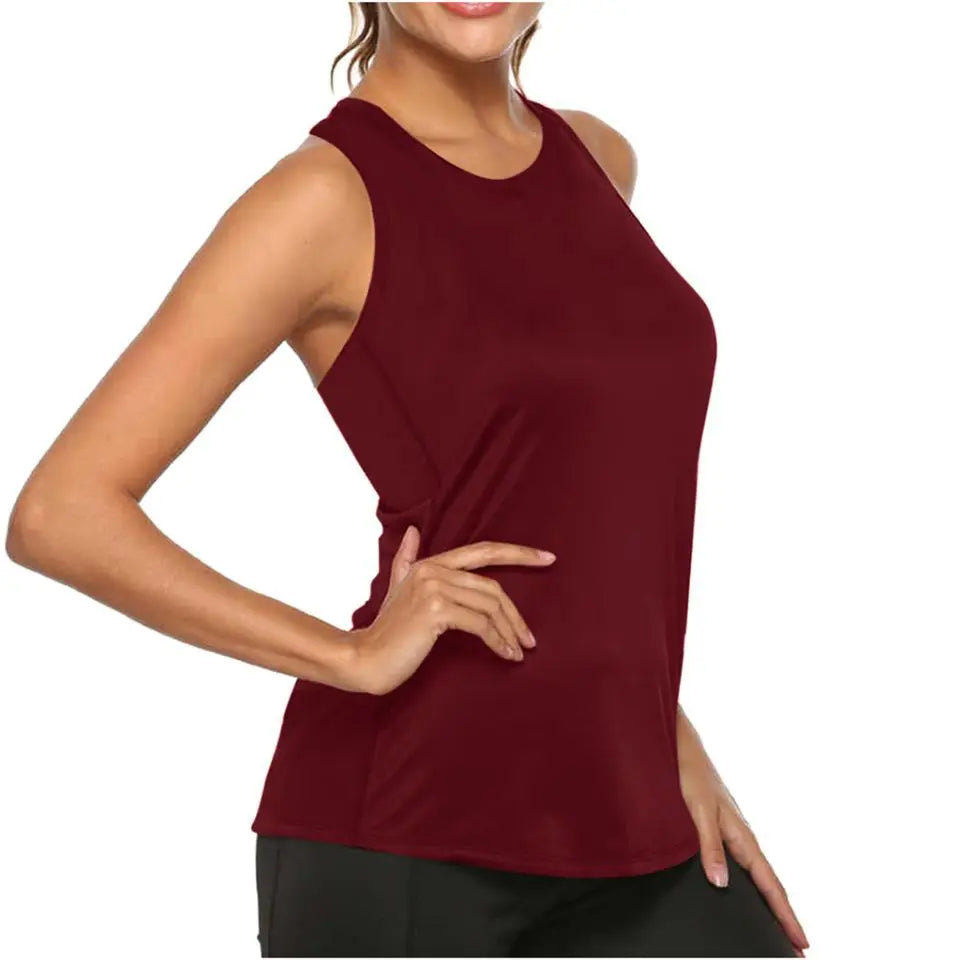Fitness Yoga Sport Vest Women Sleeveless Fishnet Patchwork Tank Top Gym Fitness Workout Running Jogging Shirts Sportswear