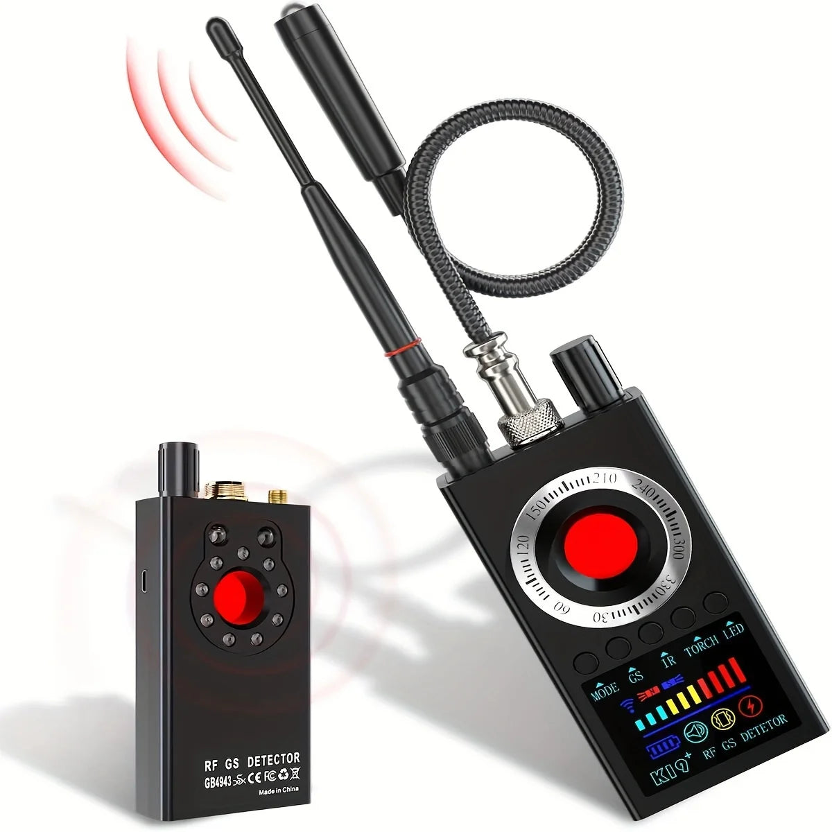 Hidden Camera Detectors Device Detector,Spy Detector,RF/Bug Signal Scanning/IR Mode Detection/Magnetic Field Detection