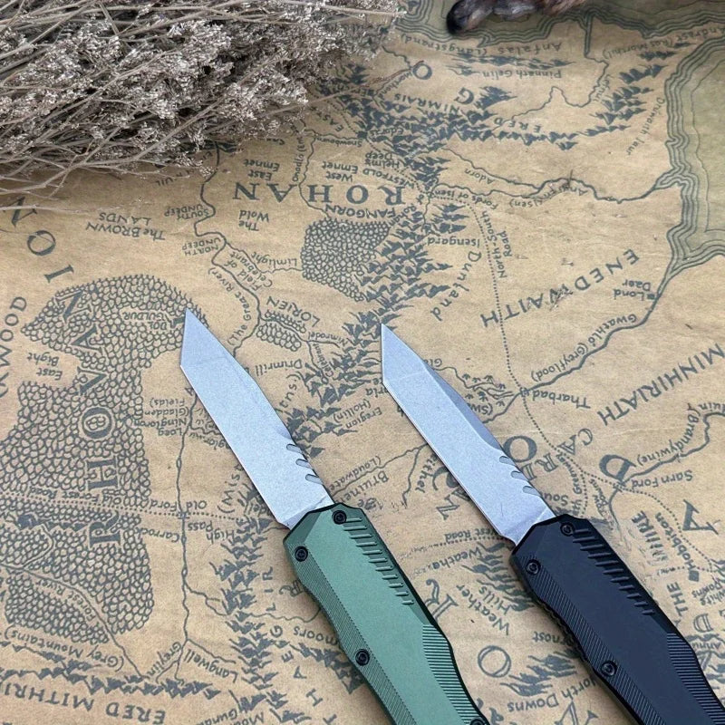 KS 9000 Pocket Tactical Folding Knife High hardness D2 steel blade T6 aluminum handle, outdoor camping EDC survival knife