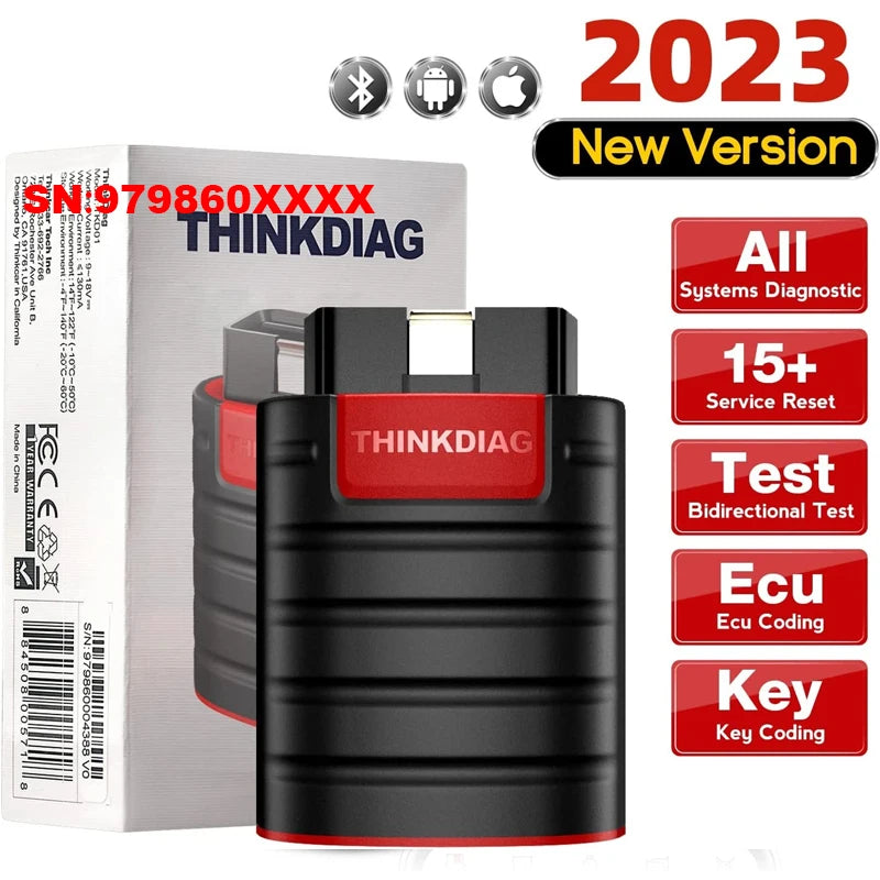 Thinkdiag Hot Version OBD2 Car Diagnostic Tools With Full System 16 reset 1 year free OBD2 Scanner PK X431 iDiag Easydiag 3.0