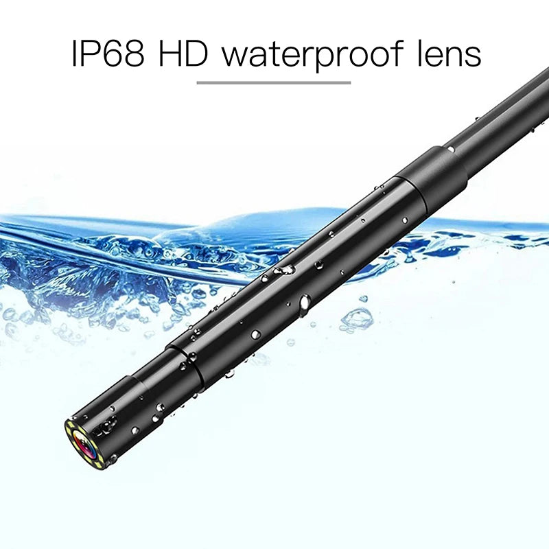 Endoscope Camera with Light 2.8 Inch Screen Scope Camera HD1080P 8MM Lens Pipe Inspection USB Borescope 8 LED 2600mAh