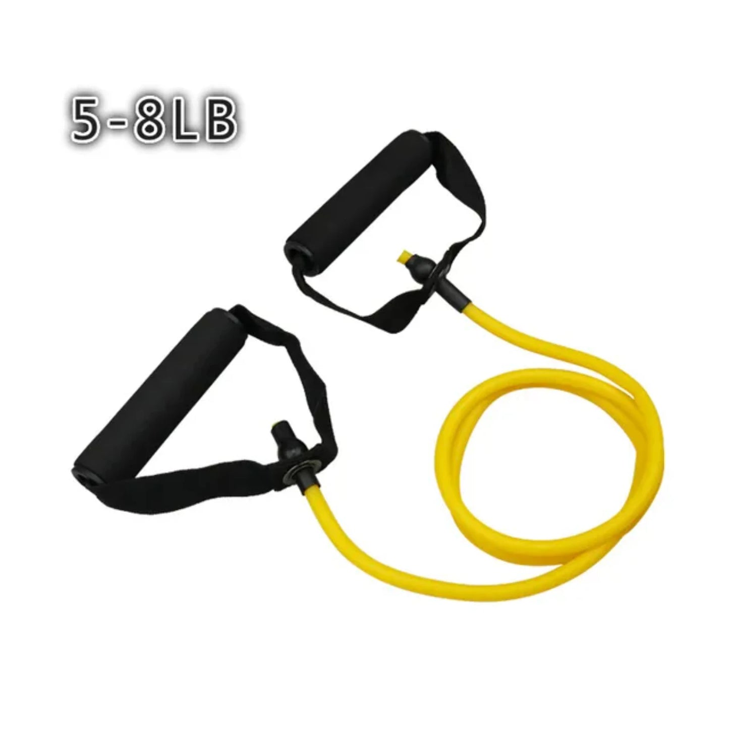 Premium Adjustable Elastic Resistance Bands with 5 Levels of Rubber Resistance for Intense Full Body Workout - Versatile Gym Equ