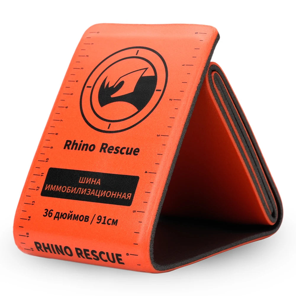 RHINO RESCUE 18/36 Inch Splint - Lightweight Reusable Combat Splint, First Aid Medical Splint For Bone Fracture Treatment