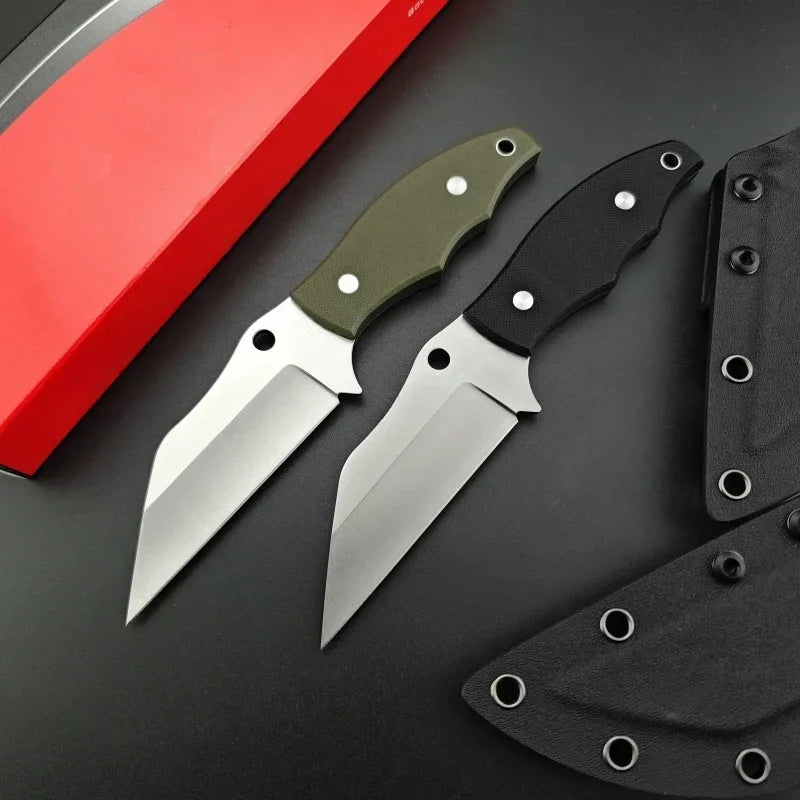 FB09 High Hardness Small Straight Knife D2 Steel G10 Handle Outdoor Camping Portable EDC Tactical Hunting Knife Men's Gift