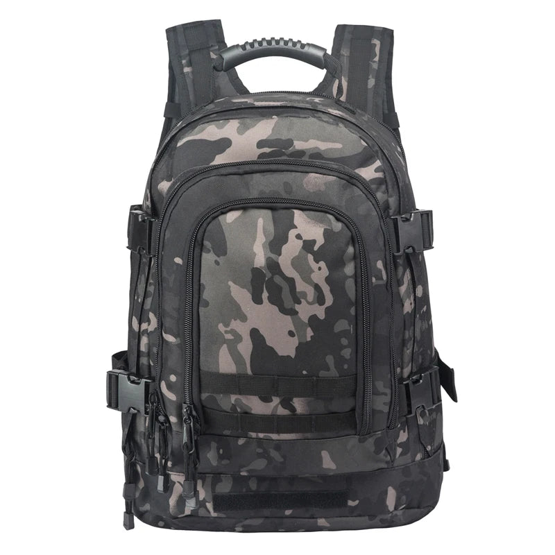 60L Men Tactical Backpack 3P Softback Outdoor Hiking Camping Rucksack Hunting Camping Travel Bag