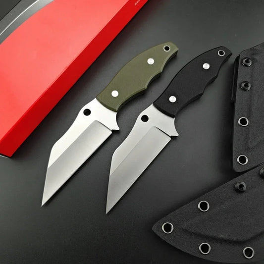FB09 High Hardness Small Straight Knife D2 Steel G10 Handle Outdoor Camping Portable EDC Tactical Hunting Knife Men's Gift